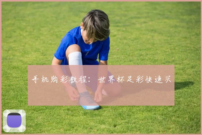 手机购彩教程：世界杯足彩快速买